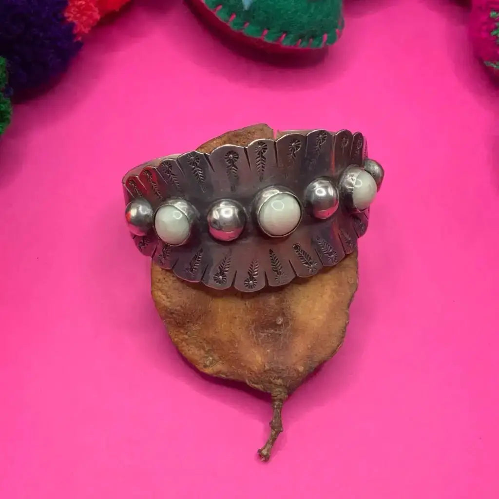 1940 Vintage Taxco bracelet with agate